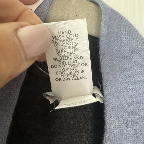 J. Jill Women's Open Front Cardigan Pockets Light Blue Knit Sweater NWT Size S - Picture 8 of 12